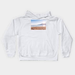 Sunshine Glowing Over Mountains and Skaha Lake Kids Hoodie